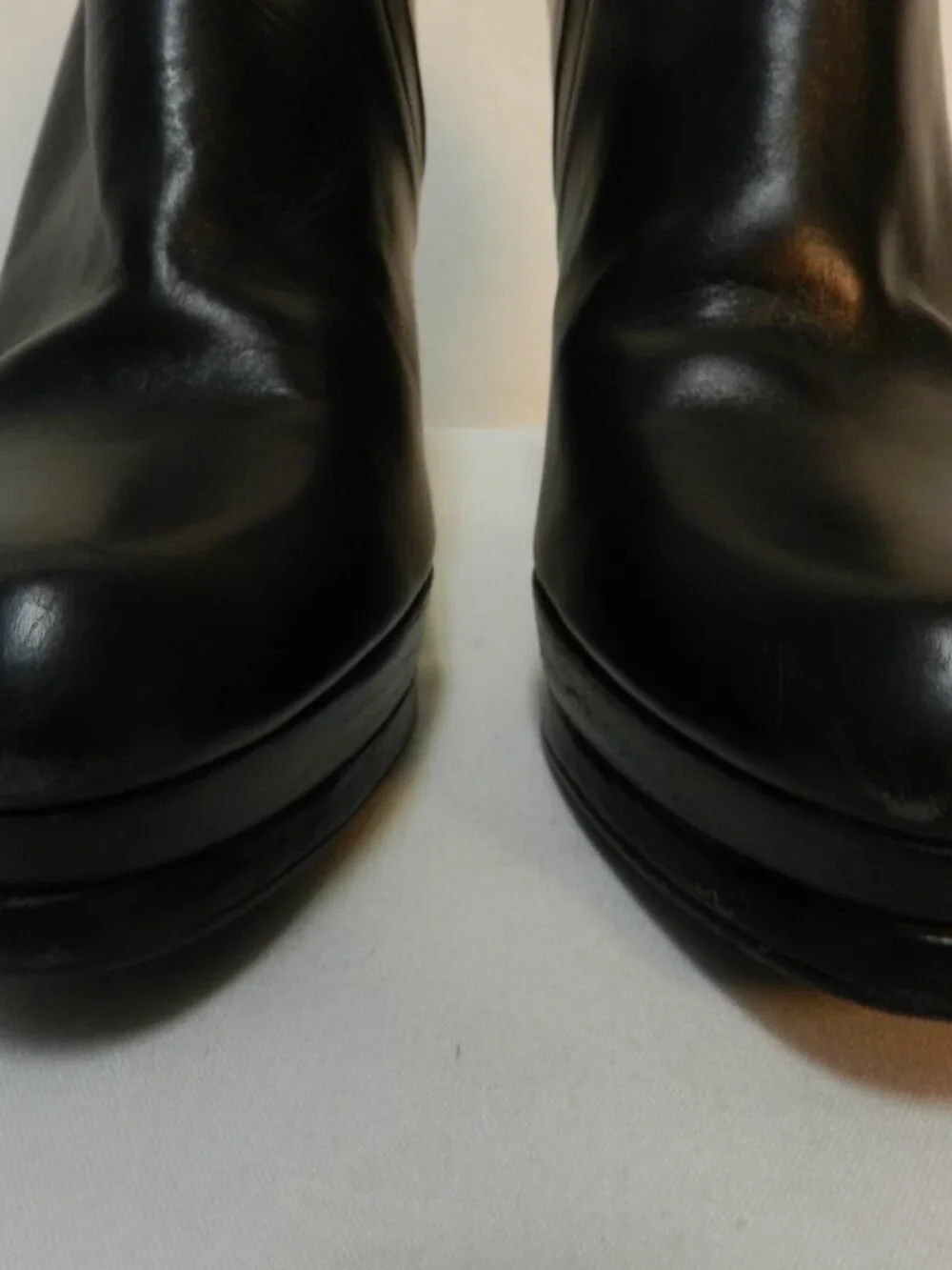 Stuart Weitzman Leather heeled black boots booties pumps ankle Women Size Sz 10